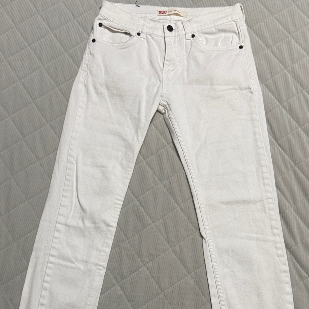 Levi's Men's Crisp White Straight Jeans
